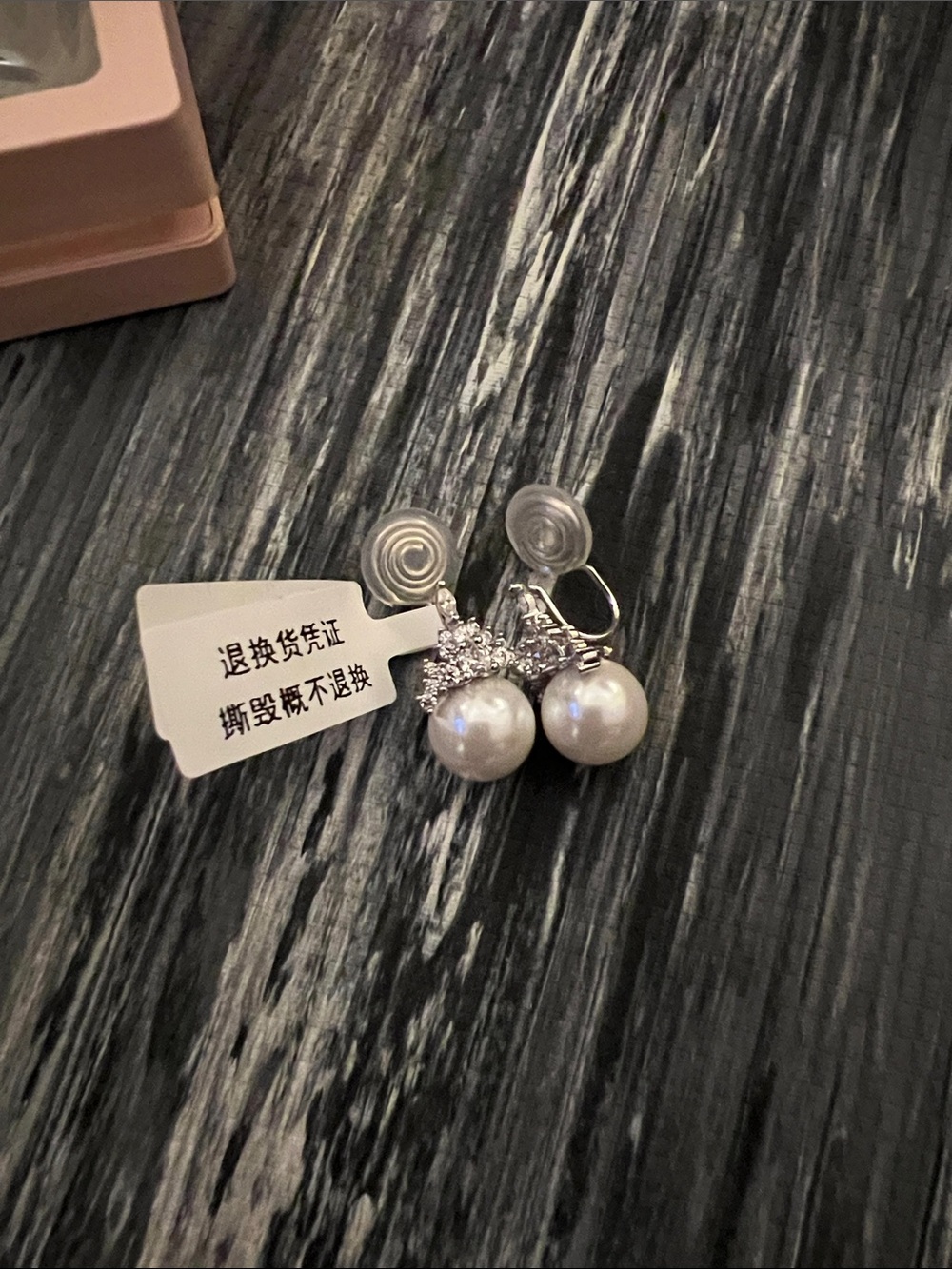 Elegant Silver Pearl Drop Earrings with Crystal Accent